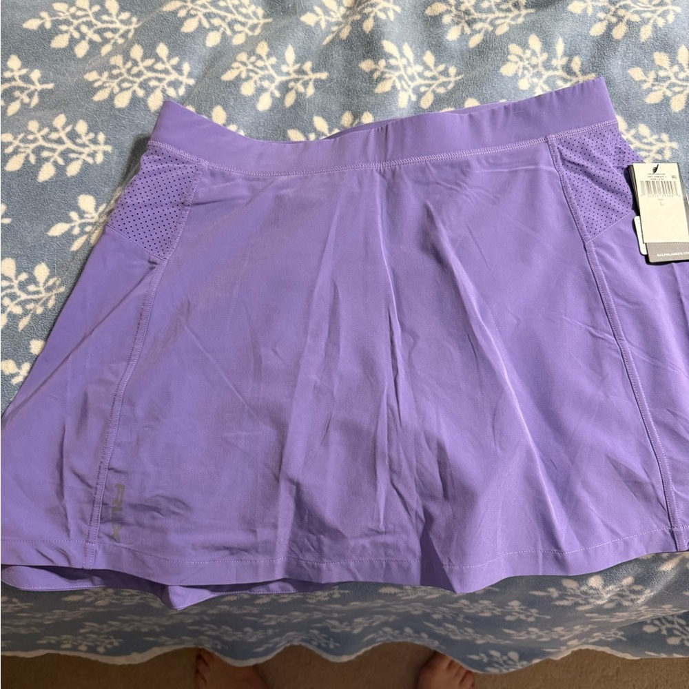 NWT RLX Golf Skort. Women’s size large. Lavender.